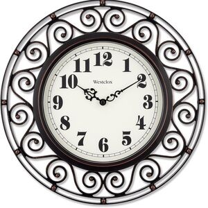 Westclox Wall Clock Rubbed Bronze Finish